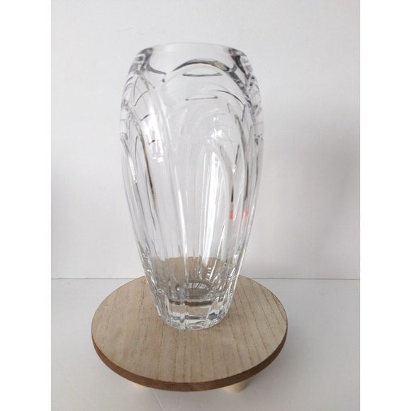 Stunning Rogaska Maestro Vase Cut Etched Crystal Centerpiece 10" Art Deco - Picture 1 of 7